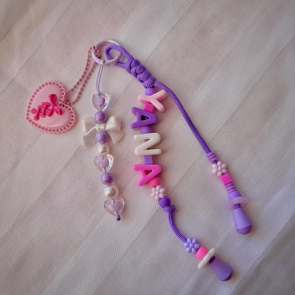 Custom Keychain – Personalized Name or Initial – Handmade Gift